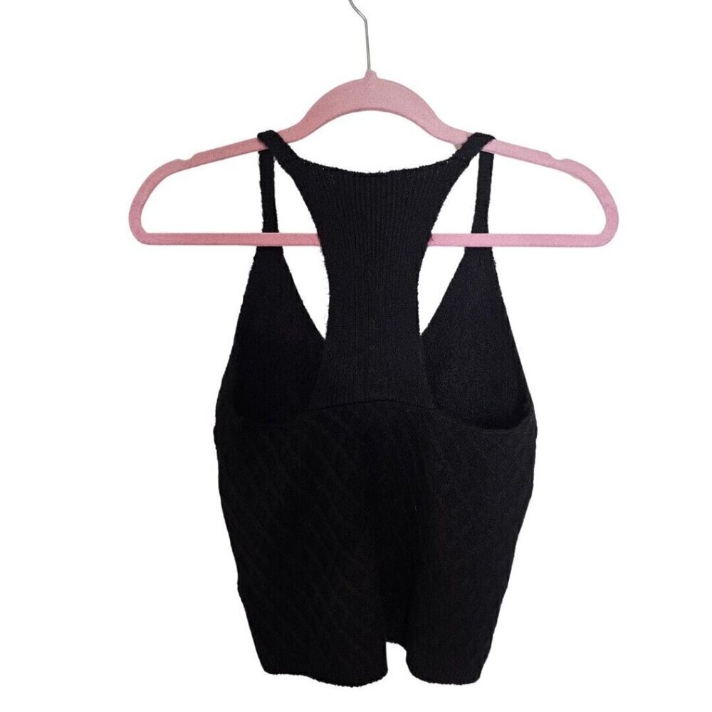 Anthropologie Women's Knit Top Size S Black Sleeveless - Picture 3 of 8